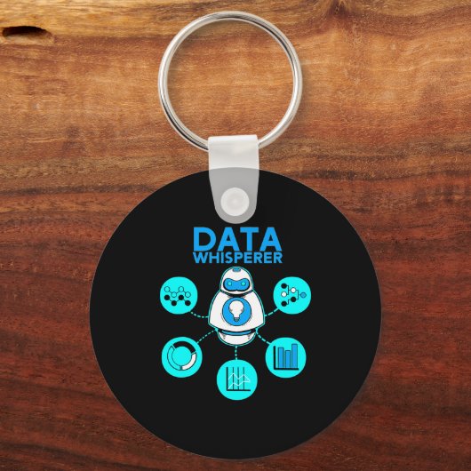 Data Whisperer Tech Engineer Mis Analyst Software  キーホルダー (正面)