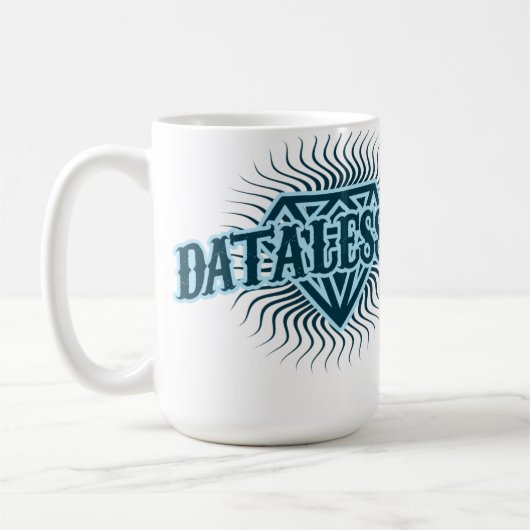 Dataless822ダイヤモンドのロゴのマグ コーヒーマグカップ (左)