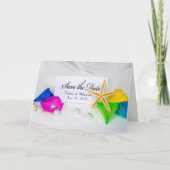 Dateのヒトデと結婚真珠を保存する 案内状 (正面)