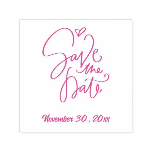 Dateカスタム Save The Date Script Serifフォント文字 セルフインキングスタンプ (デザイン)
