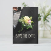 Dateグルームブトニエールを保存 セーブザデート (スタンド正面)