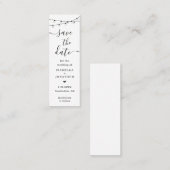 Dateブックマーユニーククブックマークを保存する スキニー名刺 (正面/裏面)