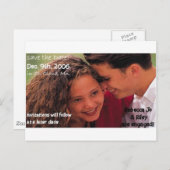 DATEポストカードの婚約 案内ポストカード (正面/裏面)