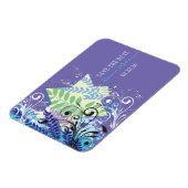 DATE抽象芸術フローラを保存するSTARバルミツワー マグネット (左側)