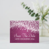 Date エレガント Wave Plumをきらめく保存 案内ポストカード (スタンド正面)