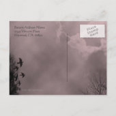 Date 幽霊のよく出る Sky Red Mistポストカードの保存 案内ポストカード (裏面)