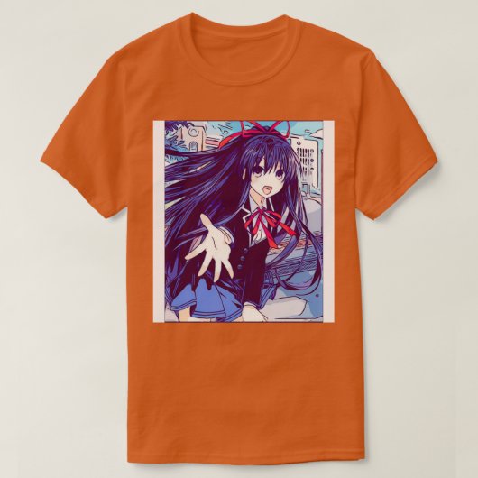 Date A Live Tohka八斗神スケッチ Tシャツ (デザイン正面)