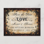 Date Brown Gothicハロウィーンの写真をBACKに保存 案内ポストカード (正面)