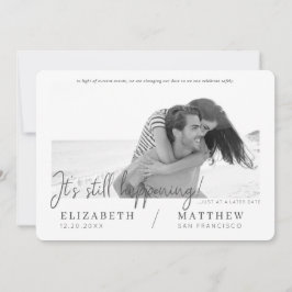 Date Chicモダンのカスタム写真の結婚変更 セーブザデート