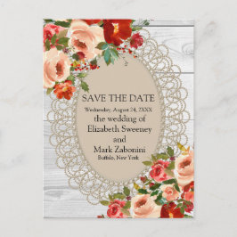 Date Country White Woodを素朴保存 ポストカード