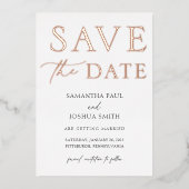 Date Foil招待状の保存 箔招待状 (正面)