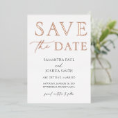 Date Foil招待状の保存 箔招待状 (立ち正面)