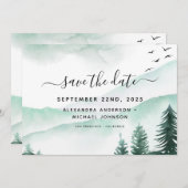 Date Forestの水の色素朴を変更して保存 セーブザデート (正面/裏面)