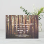 Date Forest Tree素朴招待状の保存 招待状 (スタンド正面)