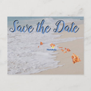 Date Honolulu Hawaiiを保存結婚する ポストカード