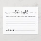 Date Jarの結婚アドバイスDate Nightアイディアカード (正面)