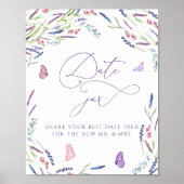 Date Jarワイルドフラワーブライダルシャワーポスター ポスター (正面)