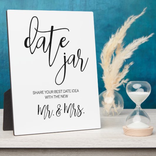Date jar sign tabletop  Plaque フォトプラーク (側面)