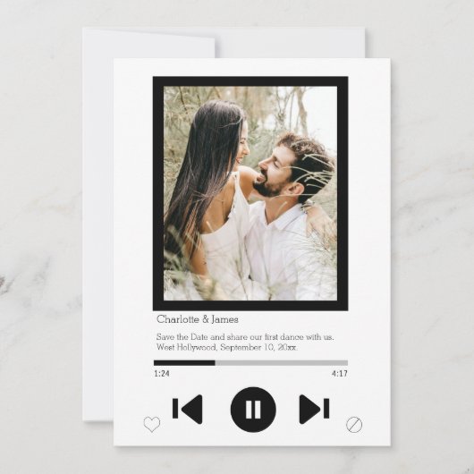 Date Music Playerの最初のダンスフォトを保存 セーブザデート (正面)