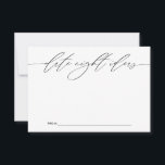 Date Nightアイディアfor Newlyweds Keepsake Card アドバイスカード<br><div class="desc">この美しくデザインされたカードユニークは結婚、新郎新婦と一緒に日お気に入りの付の夜のアイディアを共有する方法を提供する。あなたの特別な日に個人的なtouchを追加するのに理想的な、これらのカードは幸せなカップルのための大切なキープサケを確保する。結婚披露宴、ブライダルシャワー、婚約パーティに最適。</div>