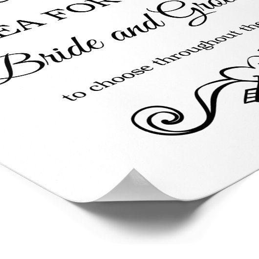 Date Night Ideas Wedding ポスター (角)