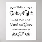 Date Night Ideas Wedding ポスター (正面)