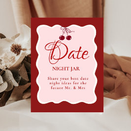 Date Night valentine Bridal Shower wedding Sign 台座サイン