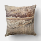 Date Palm Tree Trunkテクスチャのクローズアップ写真イメージ アウトドアクッション (裏面)