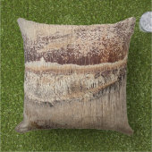 Date Palm Tree Trunkテクスチャのクローズアップ写真イメージ アウトドアクッション (芝生)