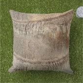 Date Palm Tree Trunkテクスチャのクローズアップ写真イメージ アウトドアクッション (芝生)
