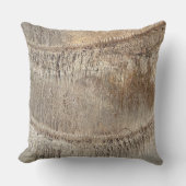 Date Palm Tree Trunkテクスチャのクローズアップ写真イメージ アウトドアクッション (正面)