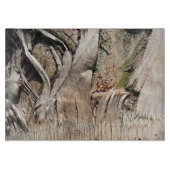 Date Palm Tree Trunkテクスチャのクローズアップ写真イメージ カッティングボード (正面)