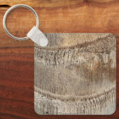 Date Palm Tree Trunkテクスチャのクローズアップ写真イメージ キーホルダー (正面)