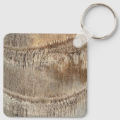 Date Palm Tree Trunkテクスチャのクローズアップ写真イメージ キーホルダー (裏面)