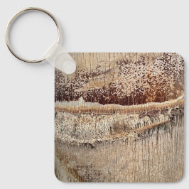 Date Palm Tree Trunkテクスチャのクローズアップ写真イメージ キーホルダー