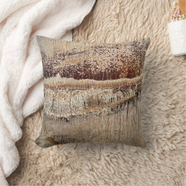 Date Palm Tree Trunkテクスチャのクローズアップ写真イメージ クッション