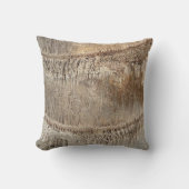 Date Palm Tree Trunkテクスチャのクローズアップ写真イメージ クッション (正面)