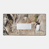 Date Palm Tree Trunkテクスチャのクローズアップ写真イメージ デスクマット (キーボード&マウス)