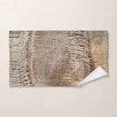 Date Palm Tree Trunkテクスチャのクローズアップ写真イメージ バスタオルセット (ハンドタオル)