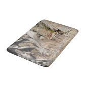 Date Palm Tree Trunkテクスチャのクローズアップ写真イメージ バスマット (アングル)