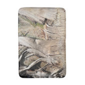 Date Palm Tree Trunkテクスチャのクローズアップ写真イメージ バスマット (正面縦)