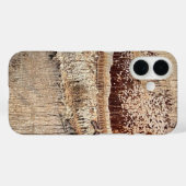 Date Palm Tree Trunkテクスチャのクローズアップ写真イメージ Case-Mate iPhoneケース (裏面 (横))