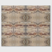 Date Palm Tree Trunk Textureクローズアップ写真 ラッピングペーパー (フラット)