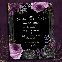 Date Purple Black Gothic'sの結婚保存
