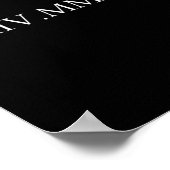 Date Roman Numerals Valentine's Day Couple Duo Chr ポスター (角)