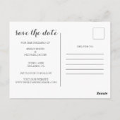 Date Scriptフォトポストカードの保存 ポストカード (裏面)