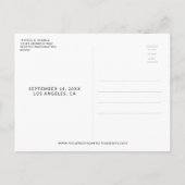 Date Scriptフォトポストカードの保存 案内ポストカード (裏面)