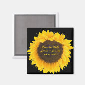 Date Sunflower-chooseマグネットカラーを保存 マグネット (正面/裏面)