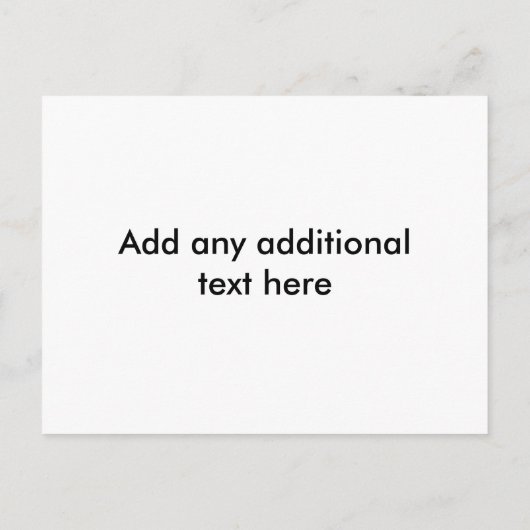 Date Westernのポストカ結婚ードを保存 案内ポストカード (裏面)