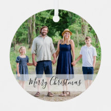 Dated custom photo ornament - keepsake gift